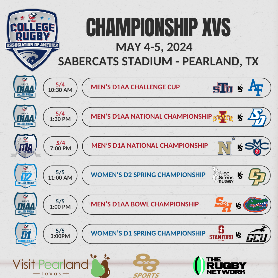 2023-2024 CRAA XVs Championship Weekend Announced